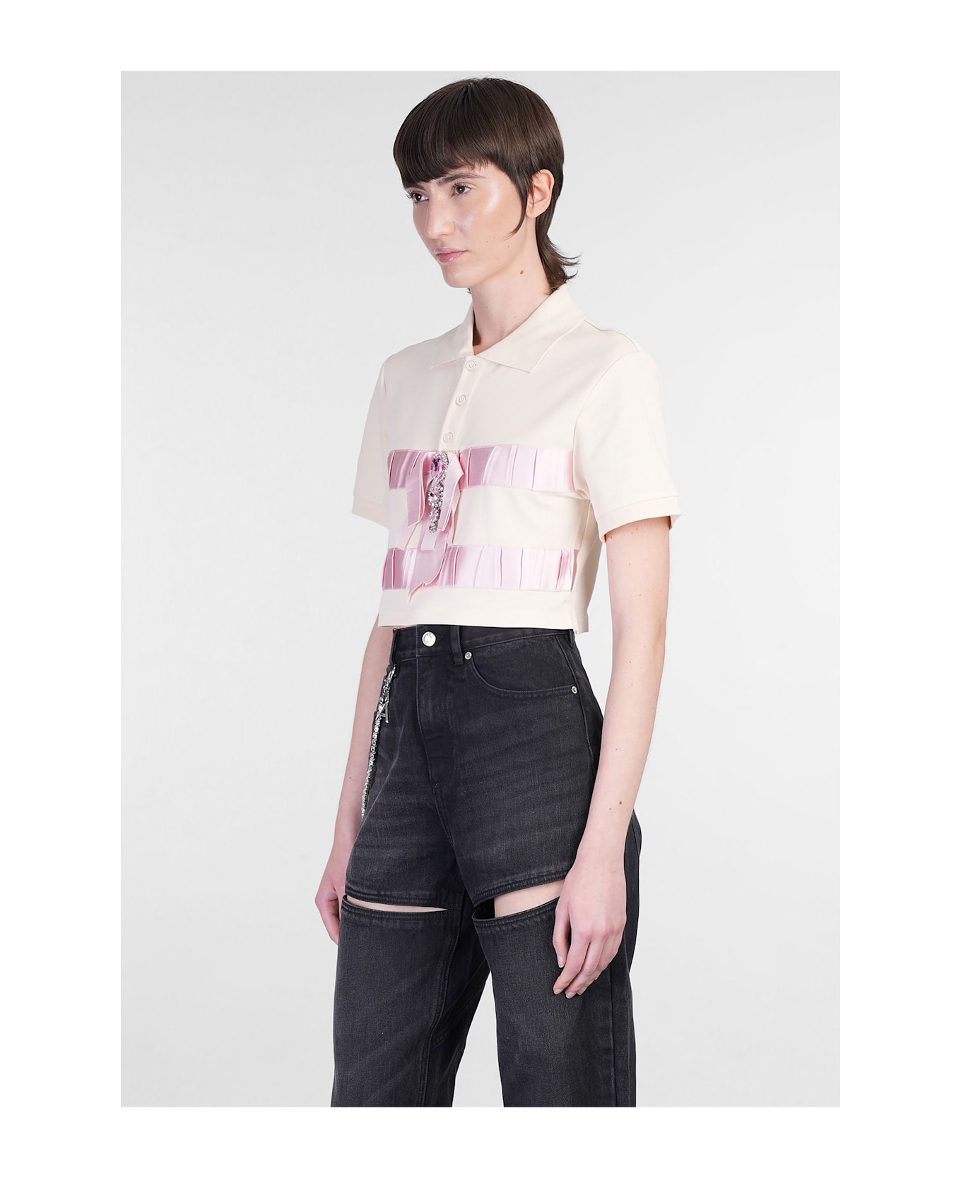AREA Polo In Beige Cotton - beige