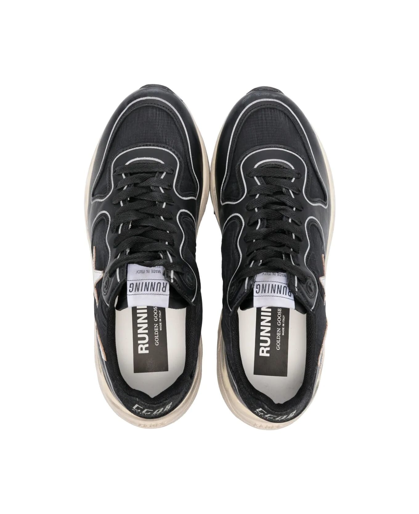 Golden Goose Running Sole Sneakers - Black