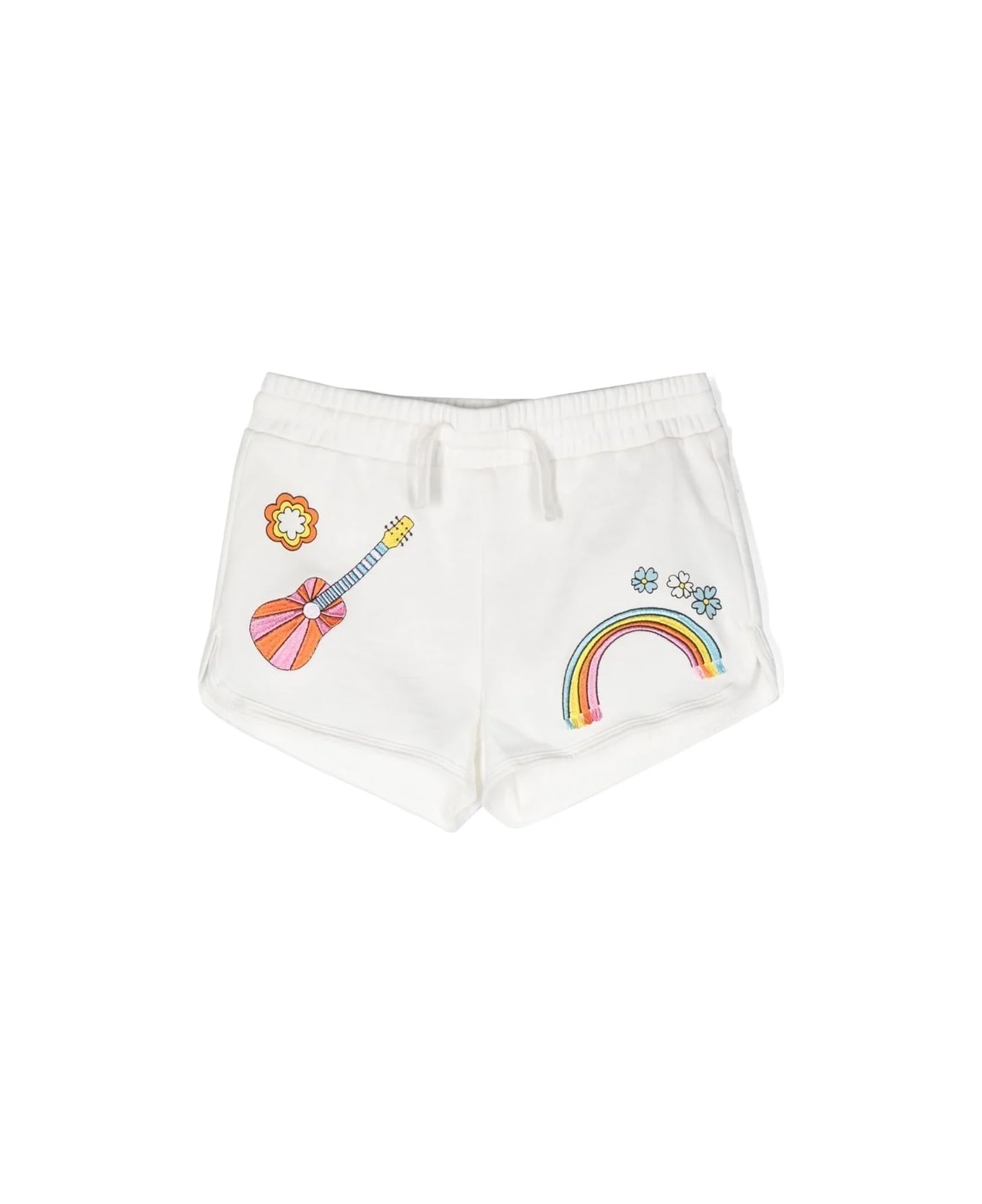 Stella McCartney Kids Jersey Shorts - Ivory