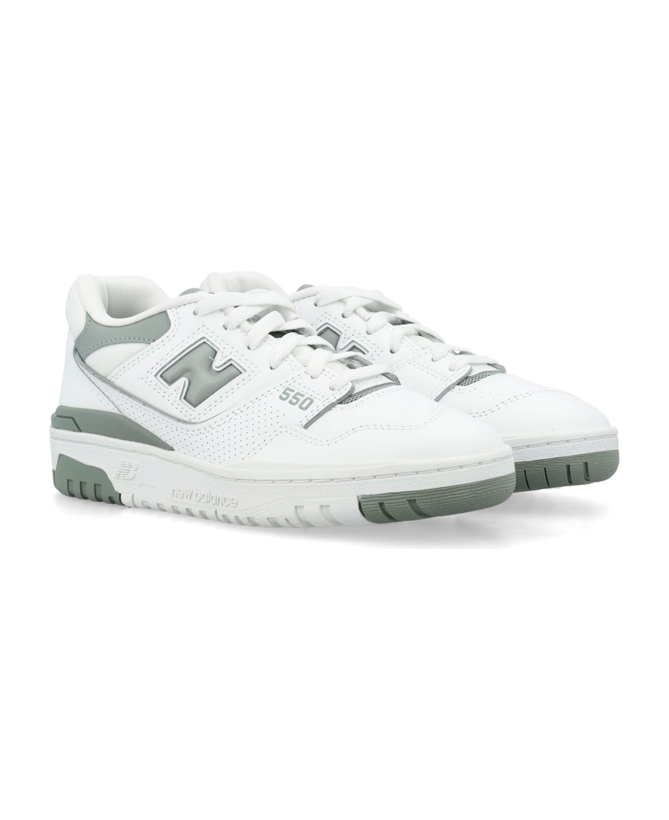 New Balance 550 Woman's Sneakers - WHITE GREEN スニーカー
