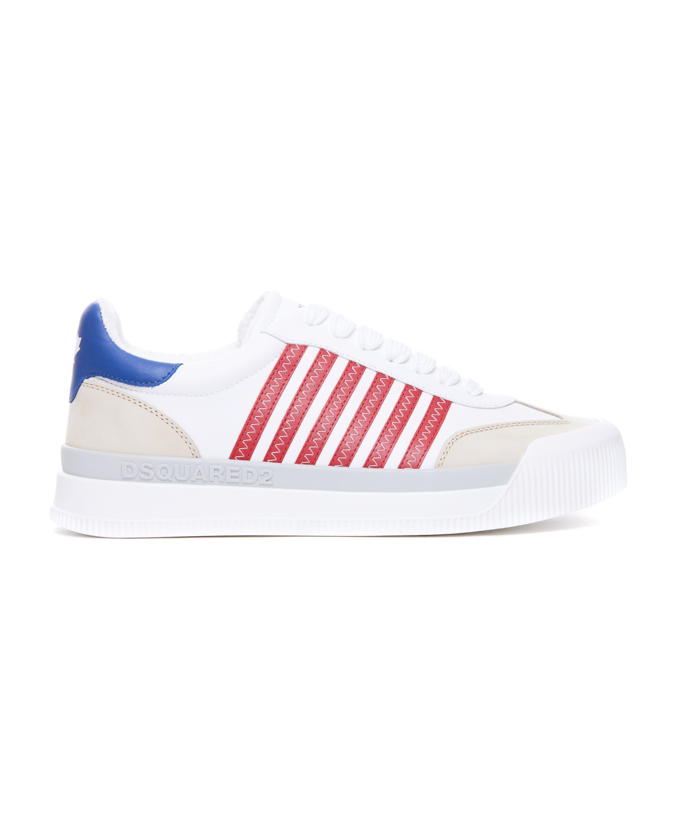 Dsquared2 New Jersey Sneakers - Bianco Rosso Blu