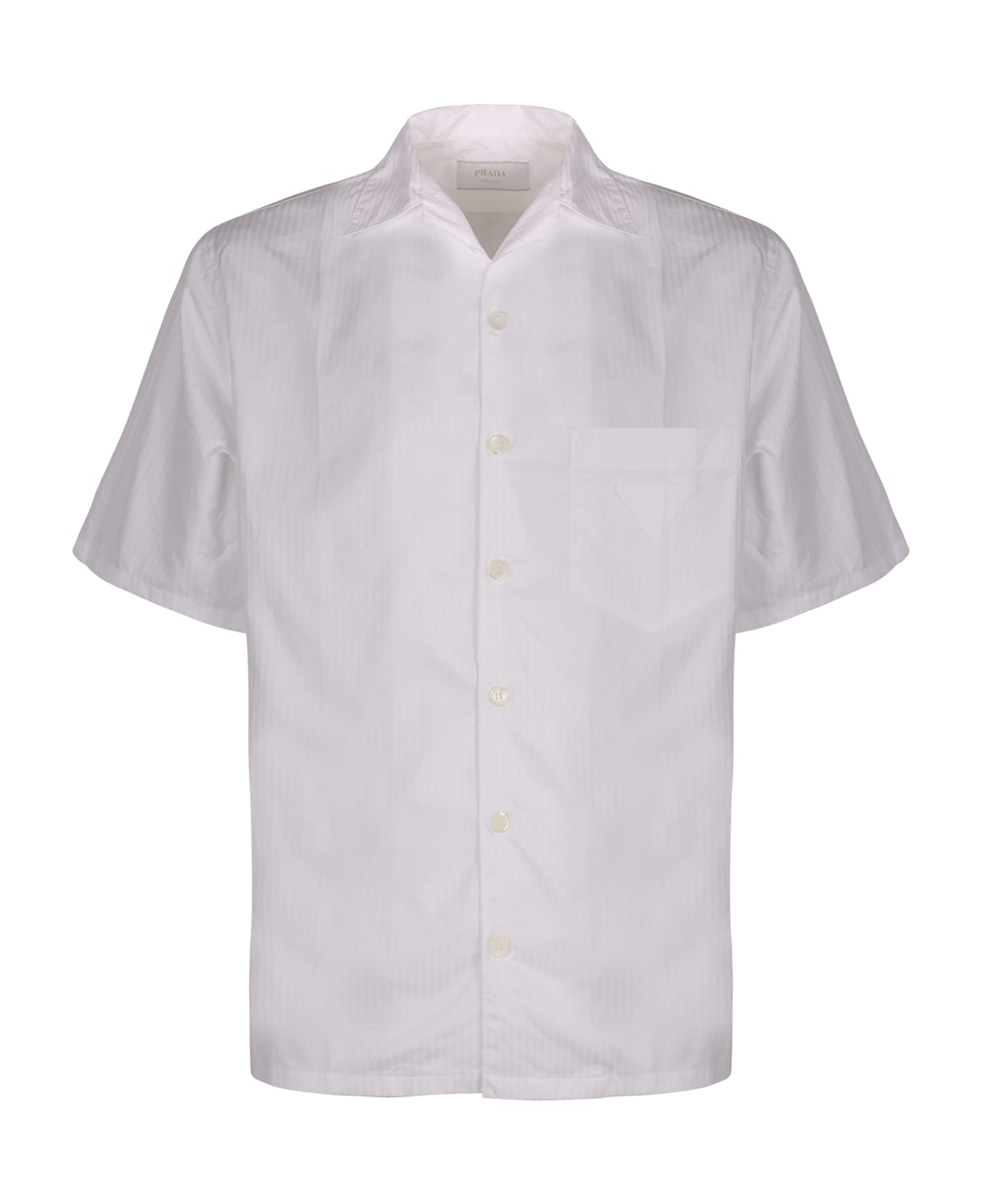 Prada Short Sleeve Cotton Shirt - White