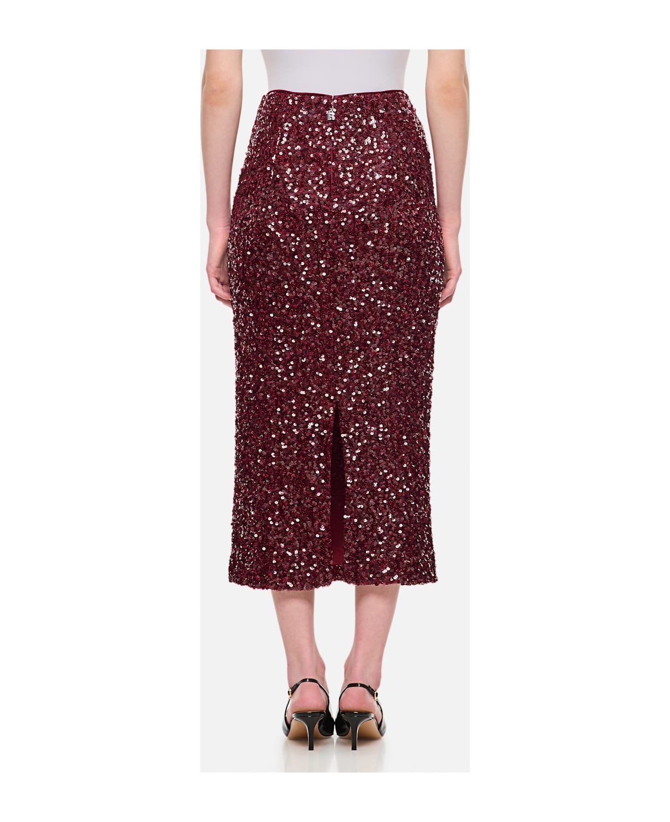 Rotate by Birger Christensen Sequin Midi Pencil Skirt - Non definito