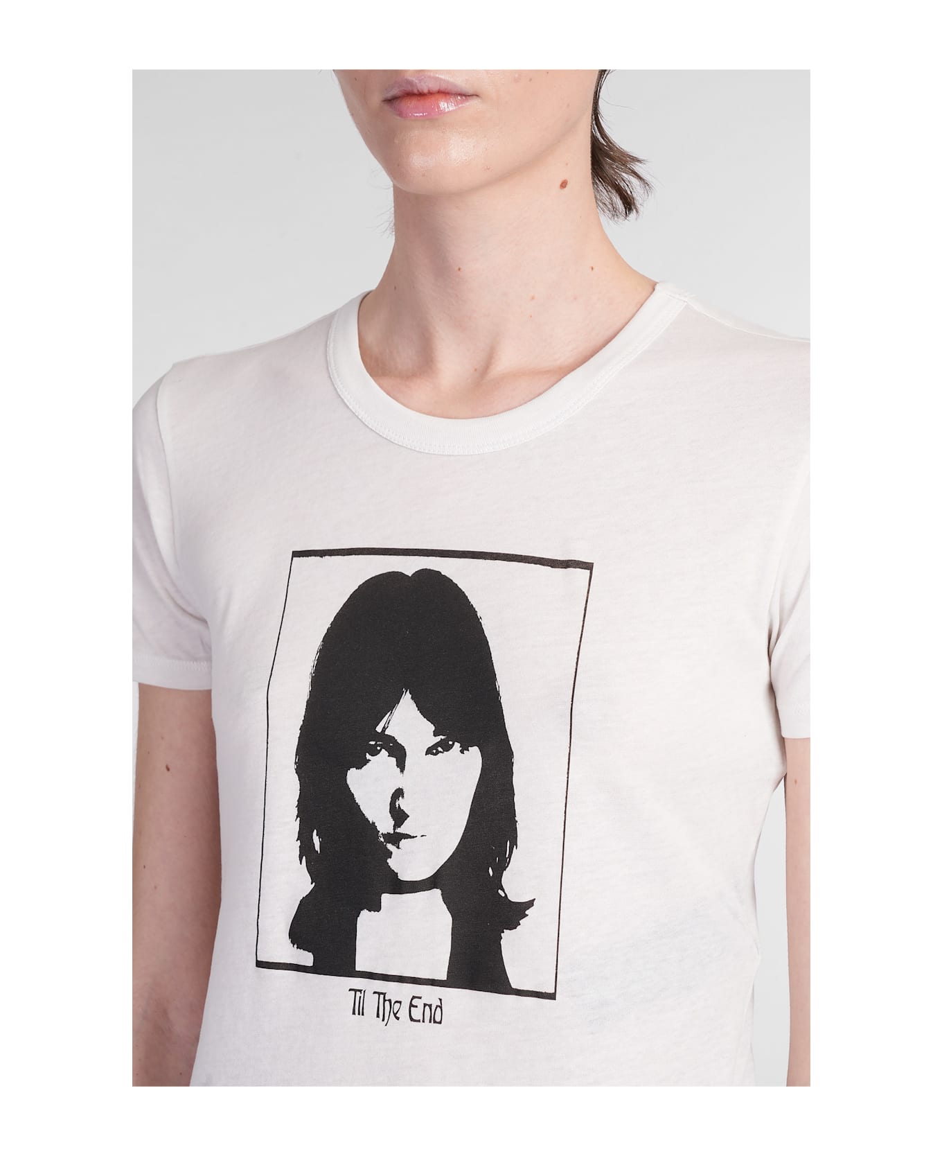 Ann Demeulemeester T-shirt In Beige Cotton - beige