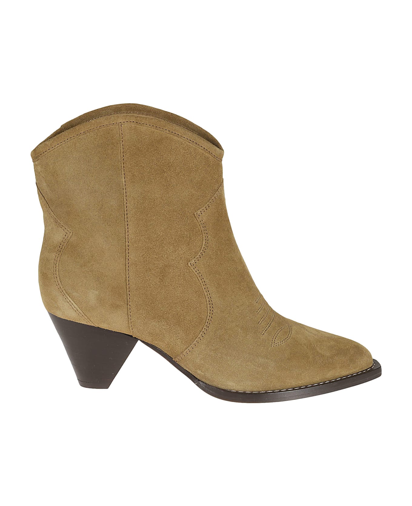 Isabel Marant Darizo Suede Ankle Boots - TAUPE