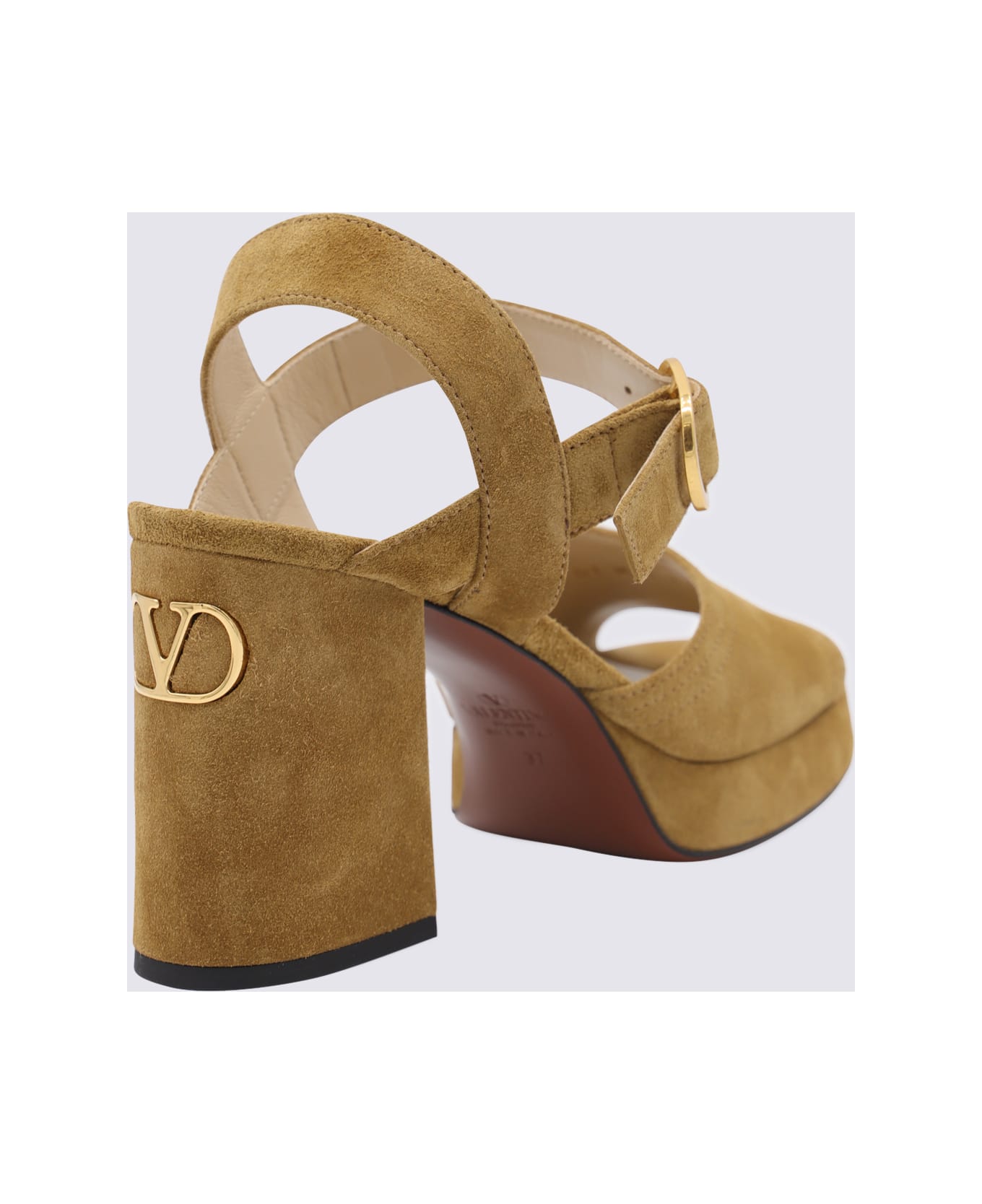 Valentino Garavani Beige Leather Sandals - Beige