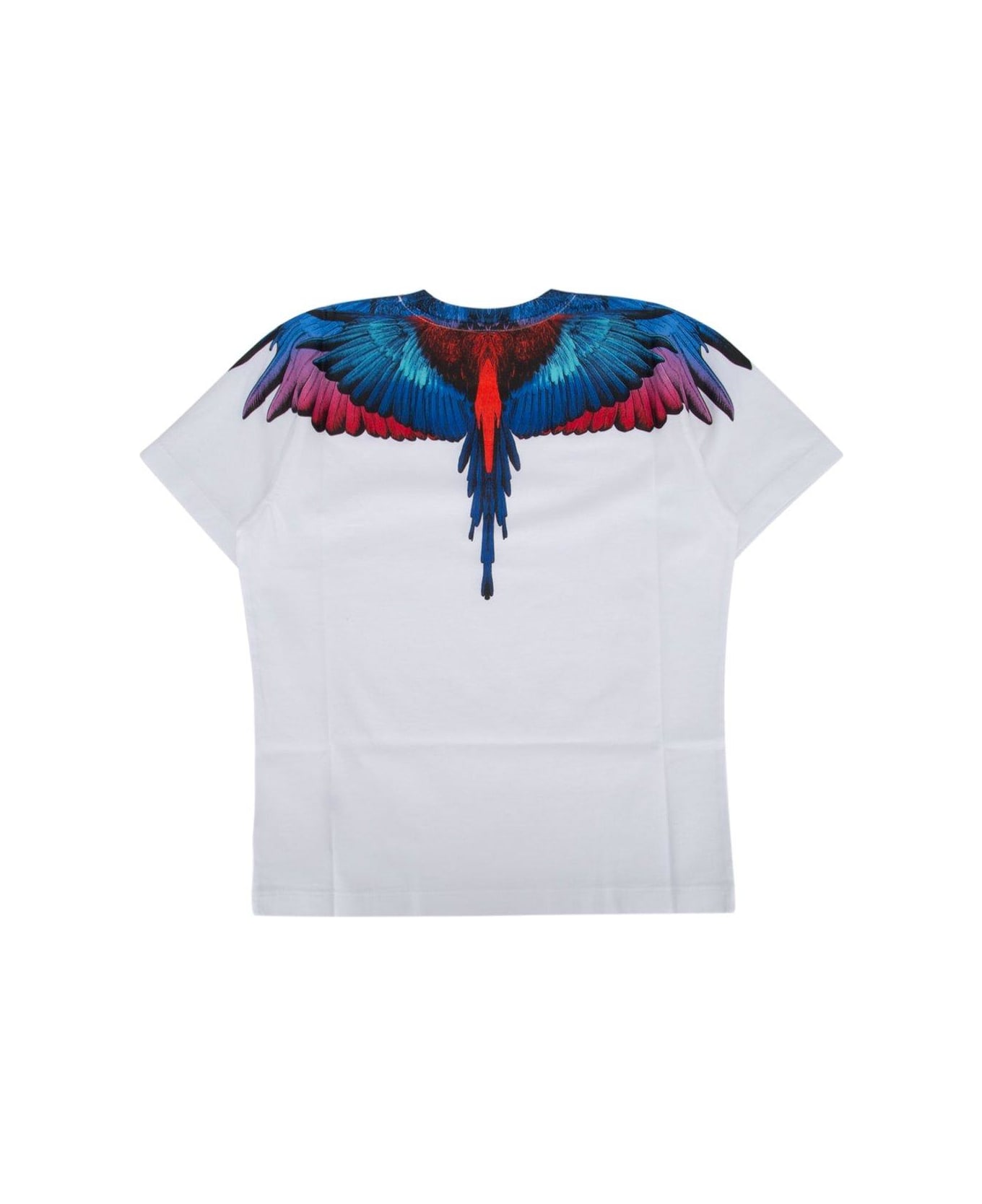 Marcelo Burlon Wings Printed Crewneck T-shirt - White Bl