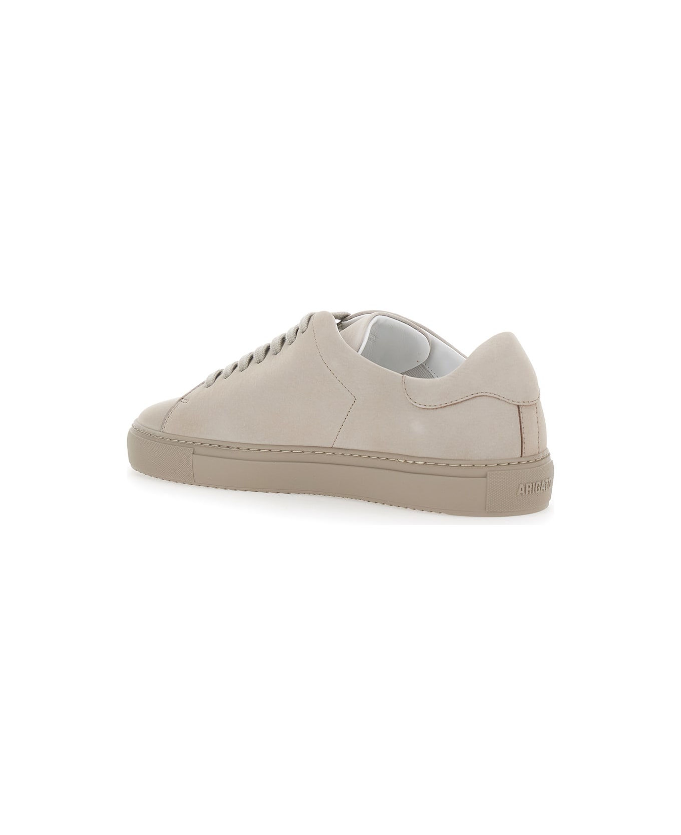 Axel Arigato 'clean 90' Beige Low Top Sneakers With Logo Lettering On The Side In Leather Man - Beige