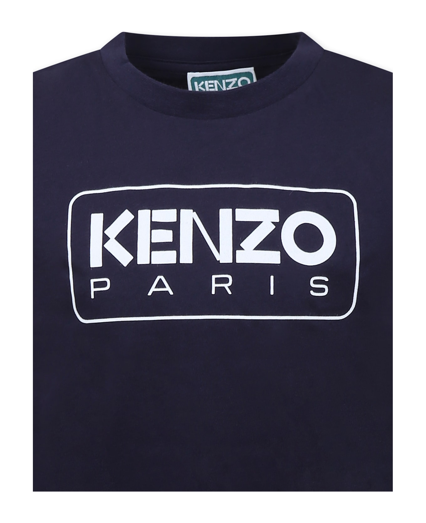 Kenzo Kids Blue T-shirt For Kids With Logo - Blue
