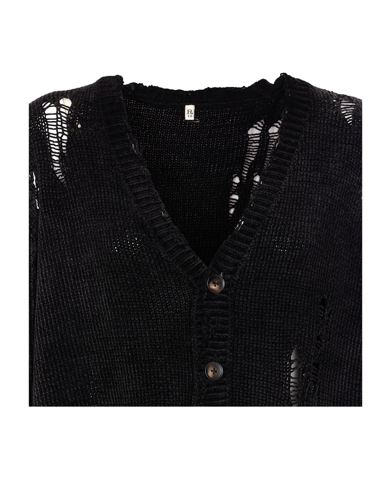 R13 Boyfriend Cardigan - Black