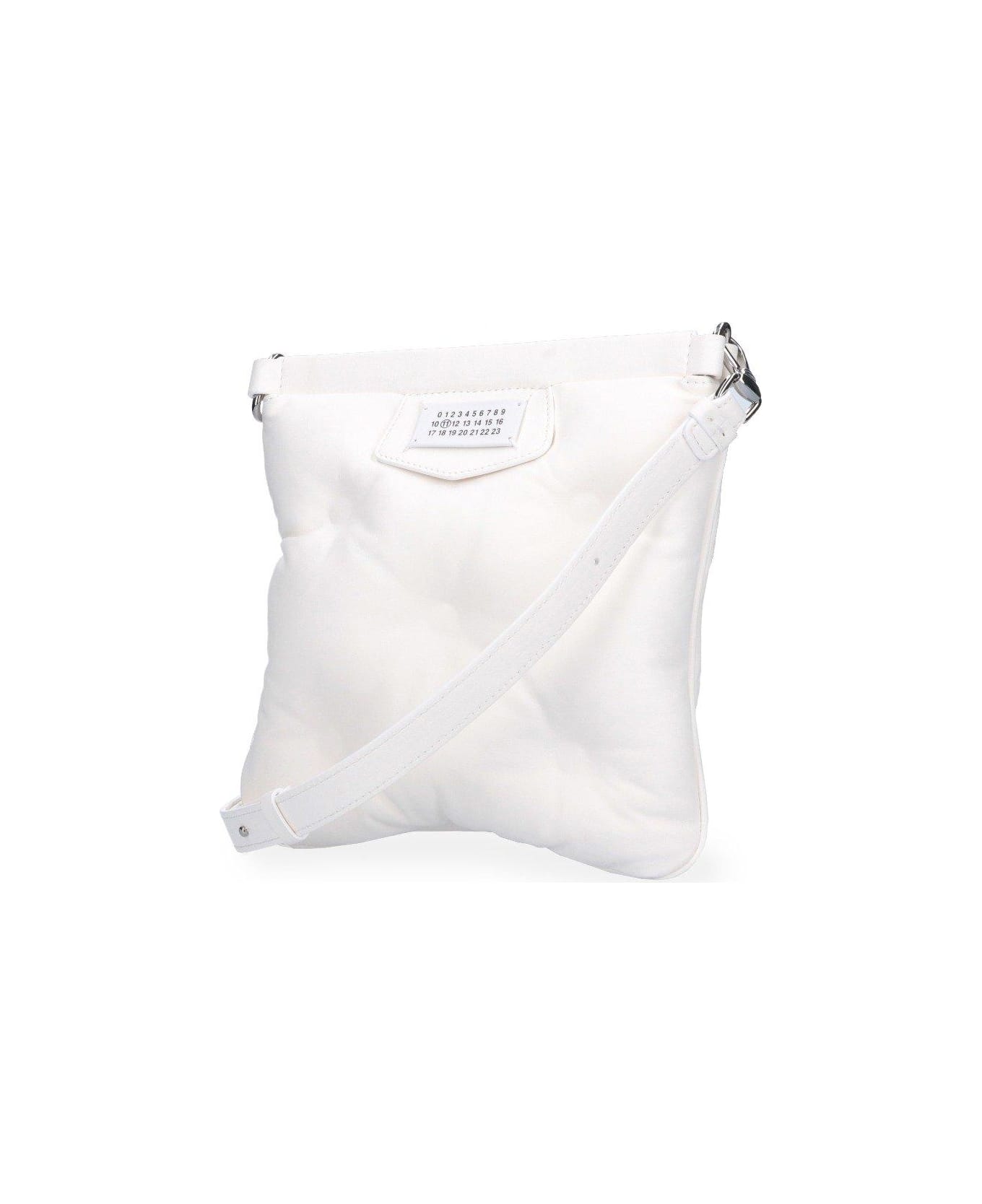 Maison Margiela Glam Slam Logo Patch Messenger Bag - WHITE (White) ショルダーバッグ