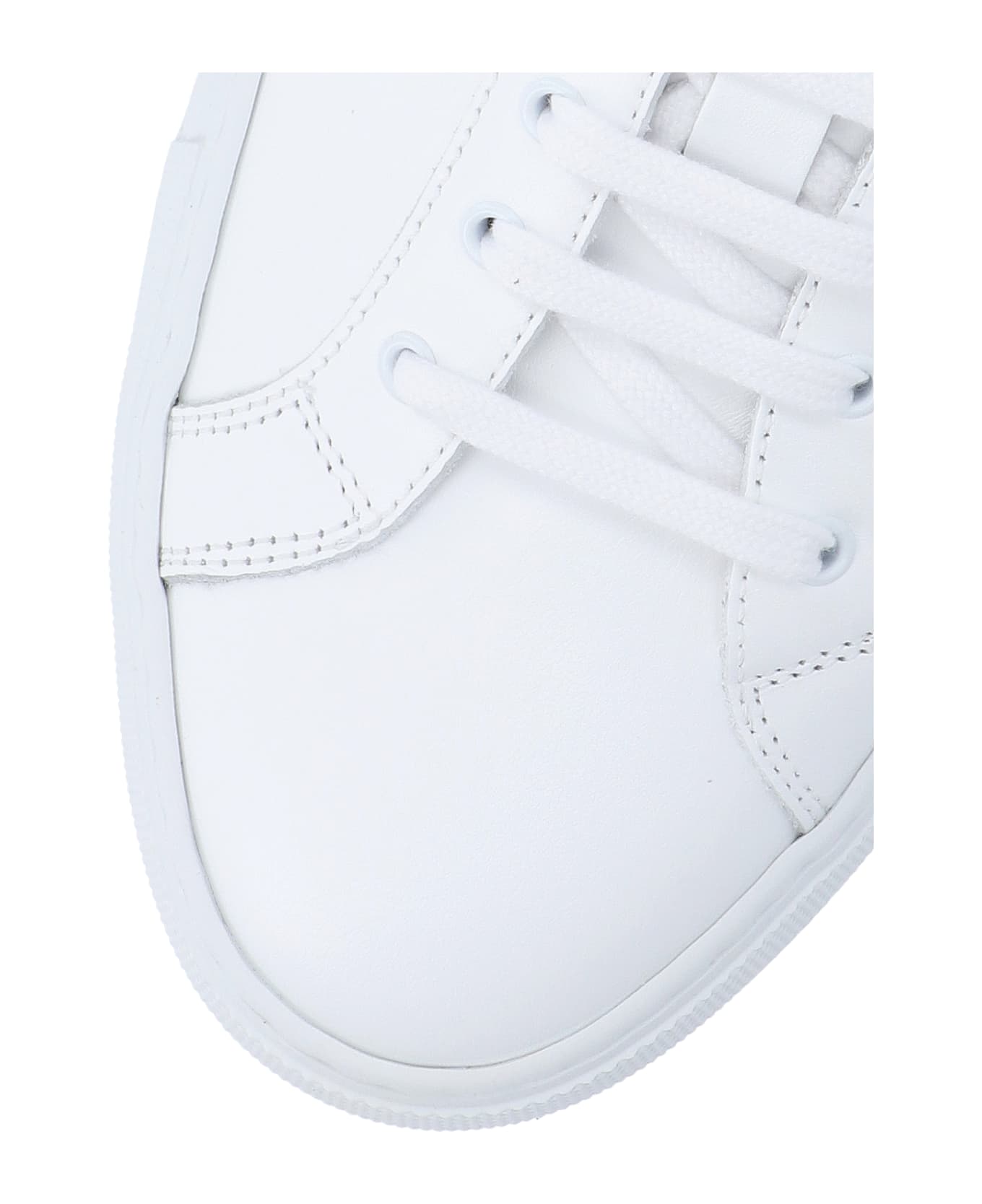 Common Projects White Leather Back Sneakers - White