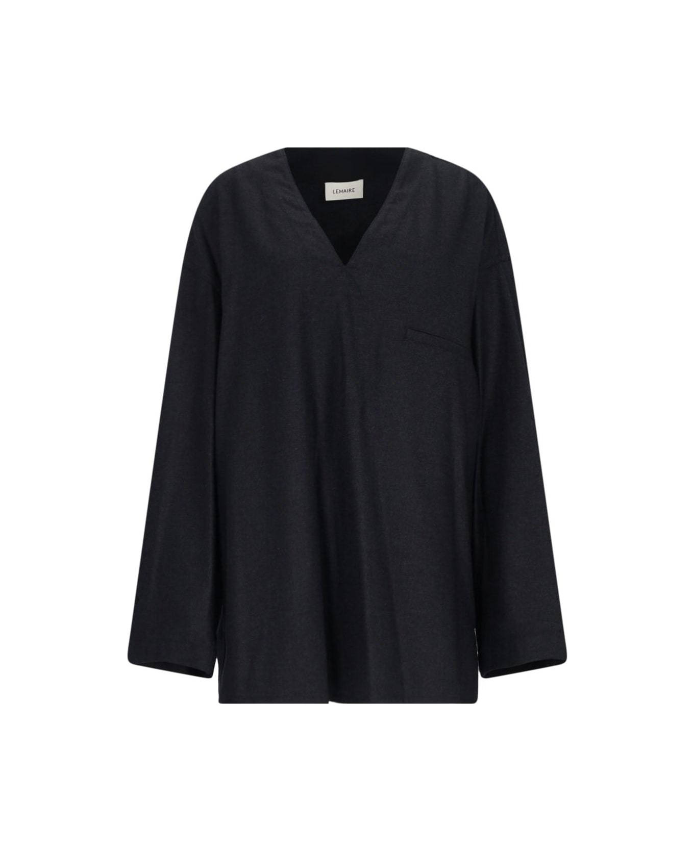 Lemaire Oversize Blouse - Anthracite / Grey