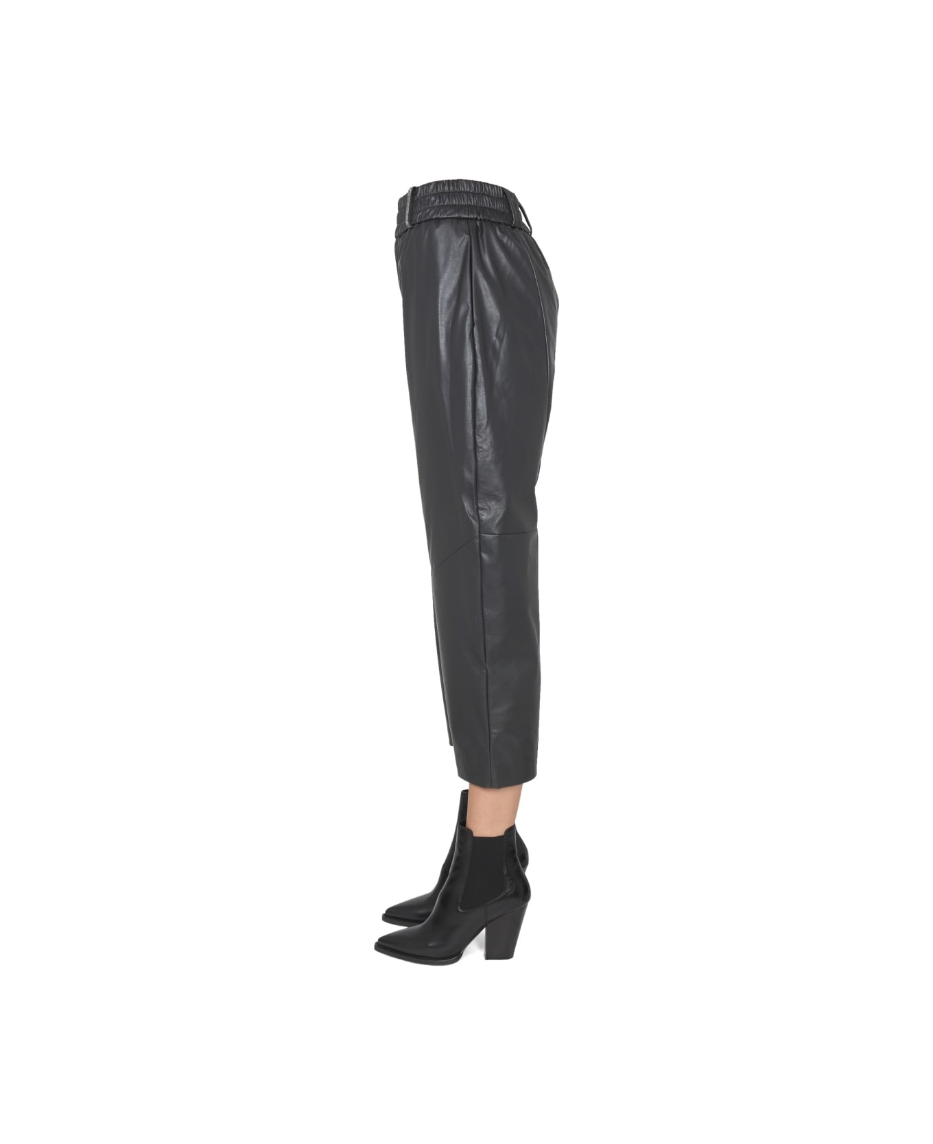 Fabiana Filippi Pants With Shiny Detail - BLACK