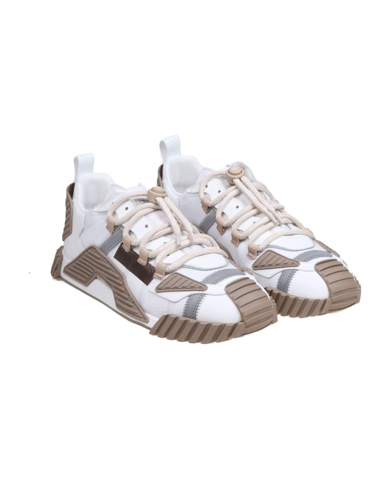 Dolce & Gabbana Two-tone Ns1 Sneakers - WHITE