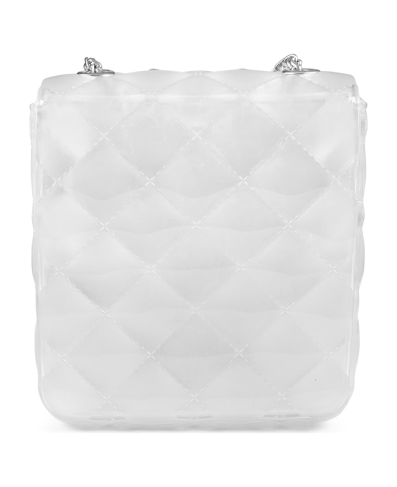 Monnalisa White Bag For Girl With Crystals - White