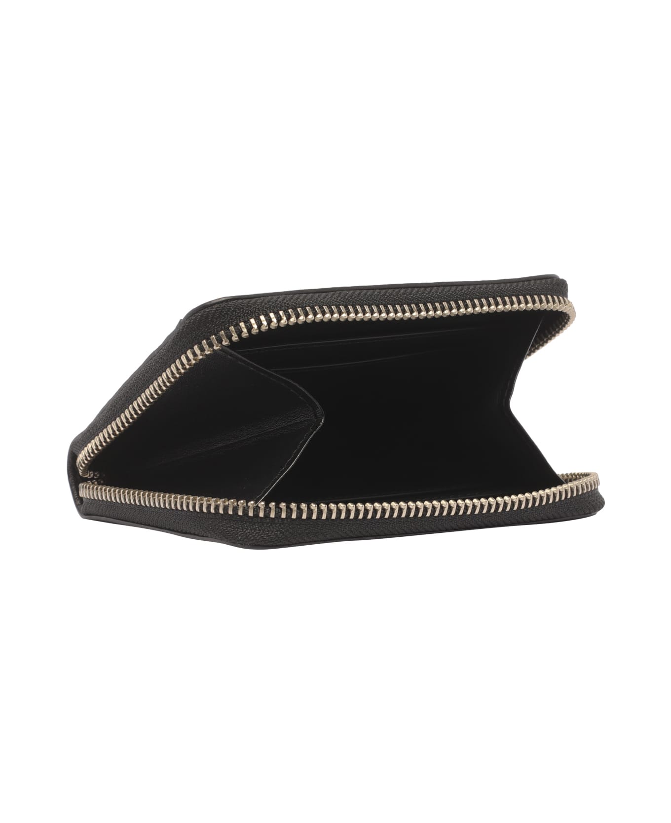 Marc Jacobs The Monogram Leather Zip Around Wallet - Black White
