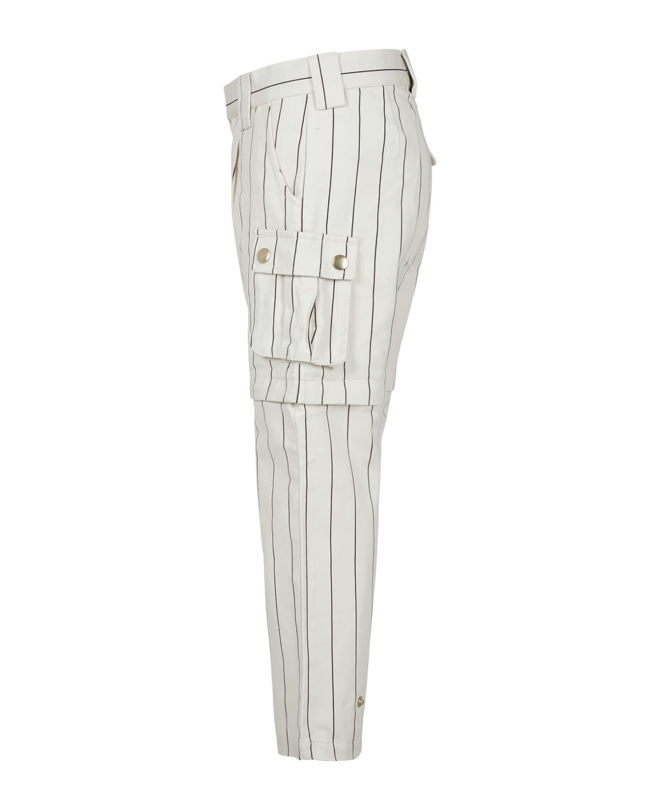 Mini Rodini Ivory Casual Trousers For Boy - Ivory