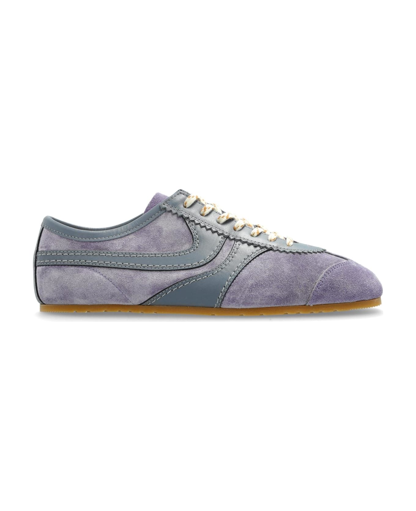 Dries Van Noten Leather Sports Shoes - LILAC
