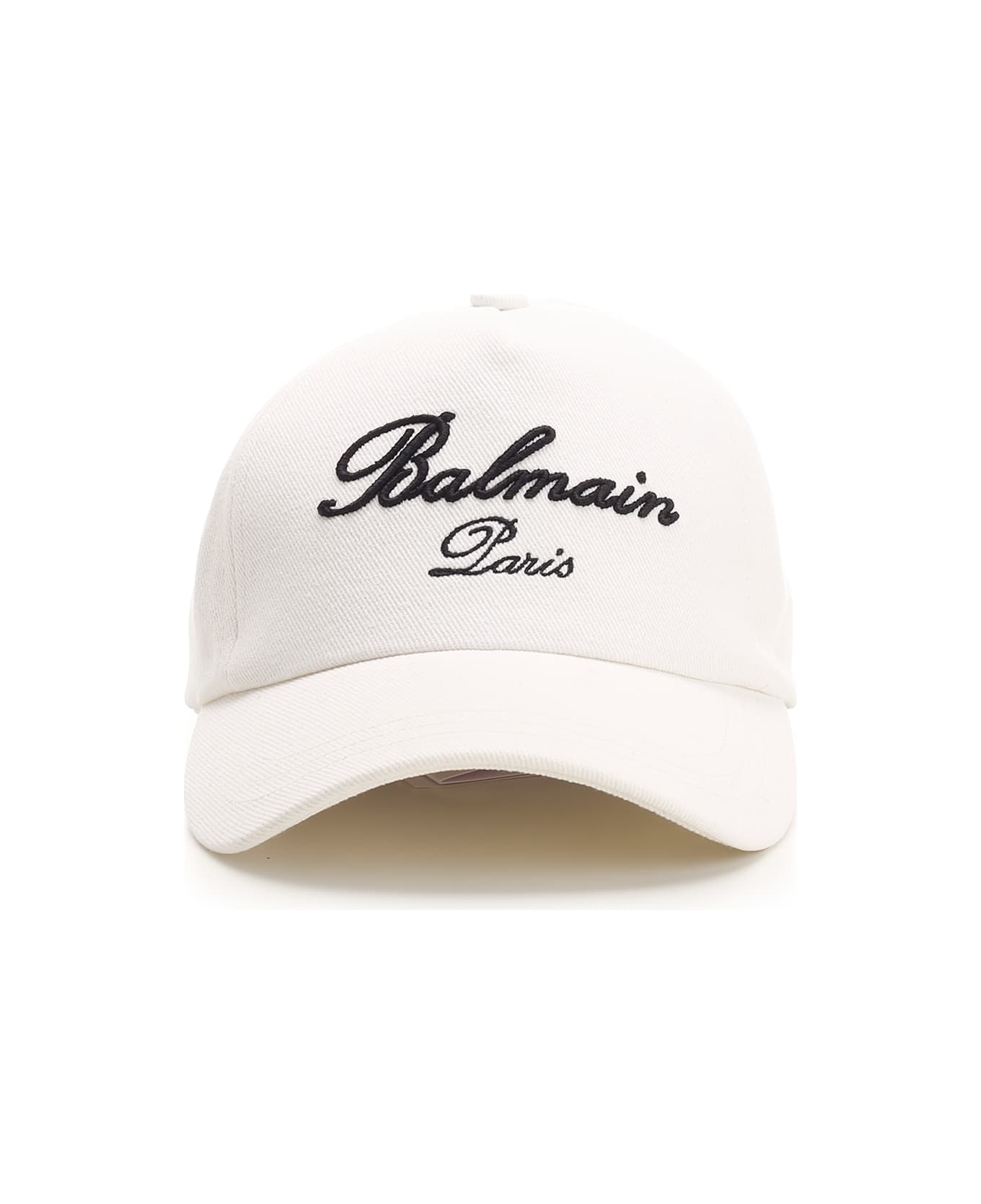Balmain Embroidered Logo Baseball Cap - BIANCO 帽子
