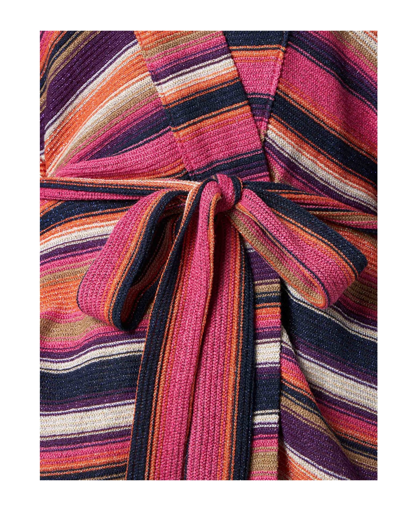 MC2 Saint Barth Multicolor Violet Knitted Kimono - PURPLE 水着