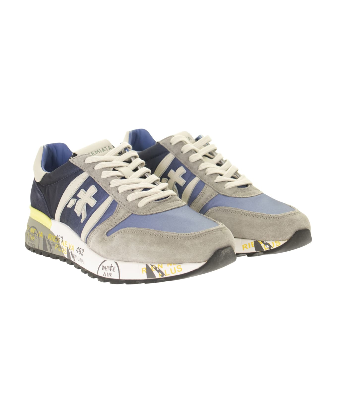 Premiata Lander 4587 Sneakers - Blue/grey スニーカー