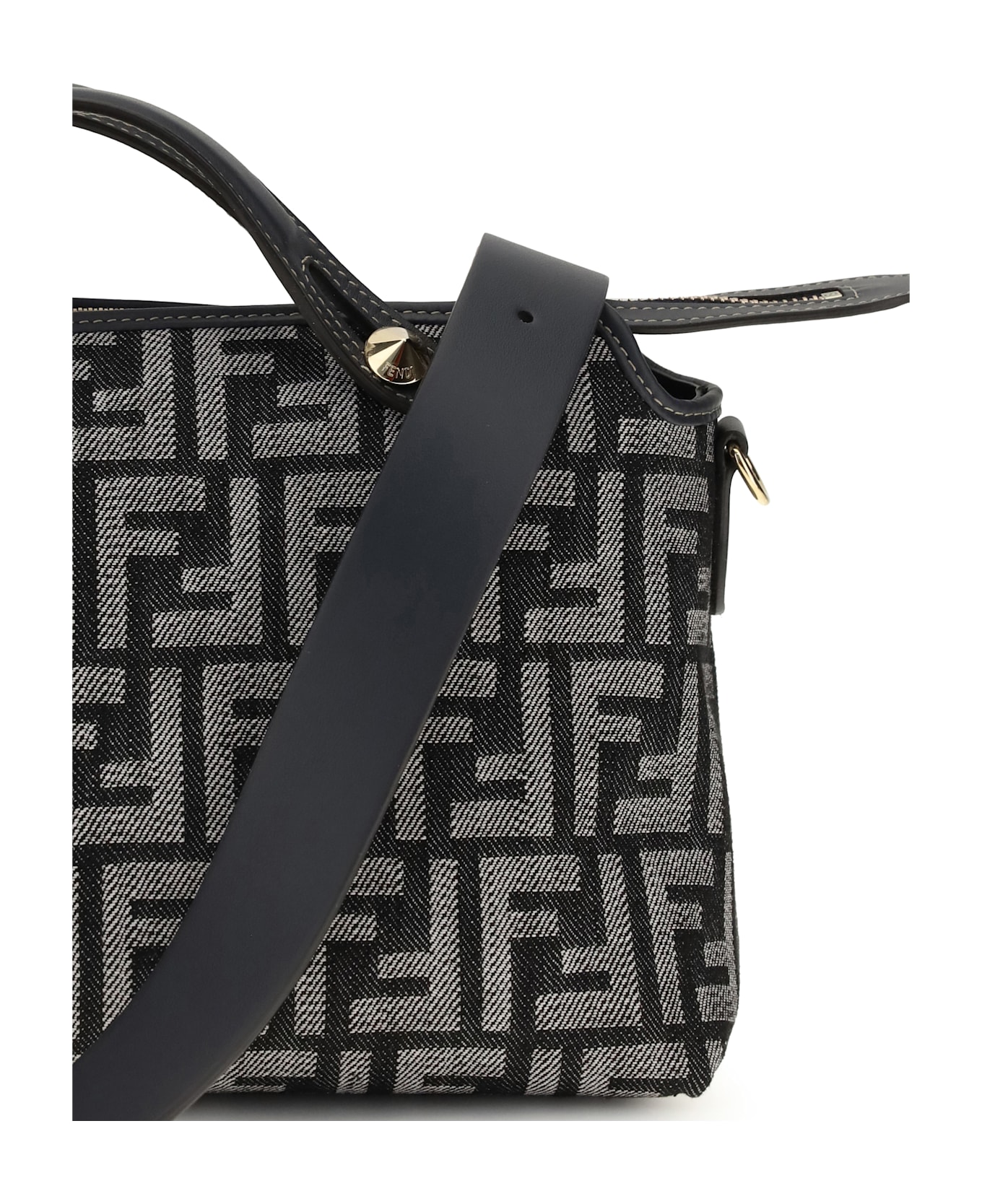 Fendi Ff Denim Shoulder Bag