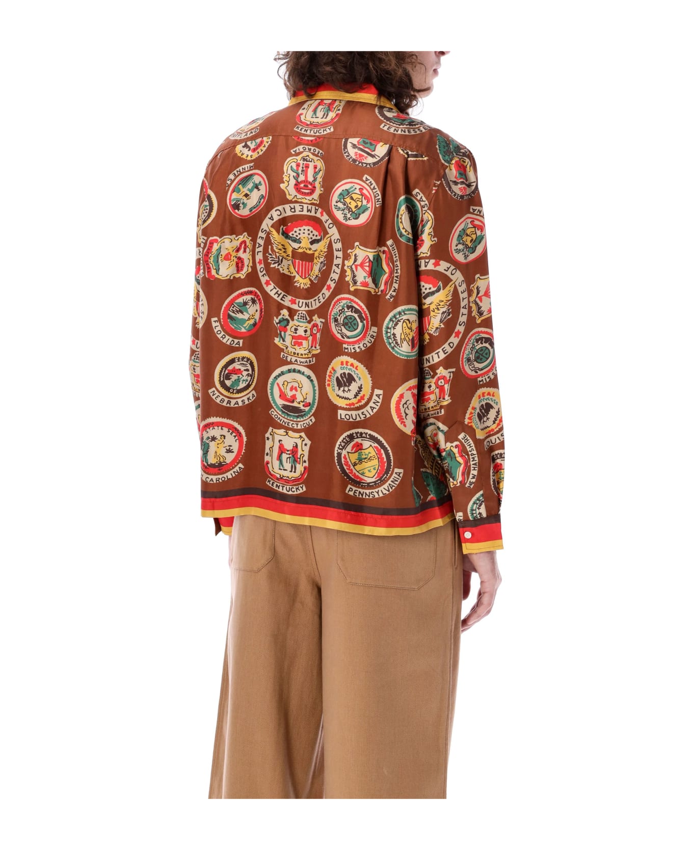 Bode State Seal Long Sleeve Shirt - MULTICOLOR シャツ