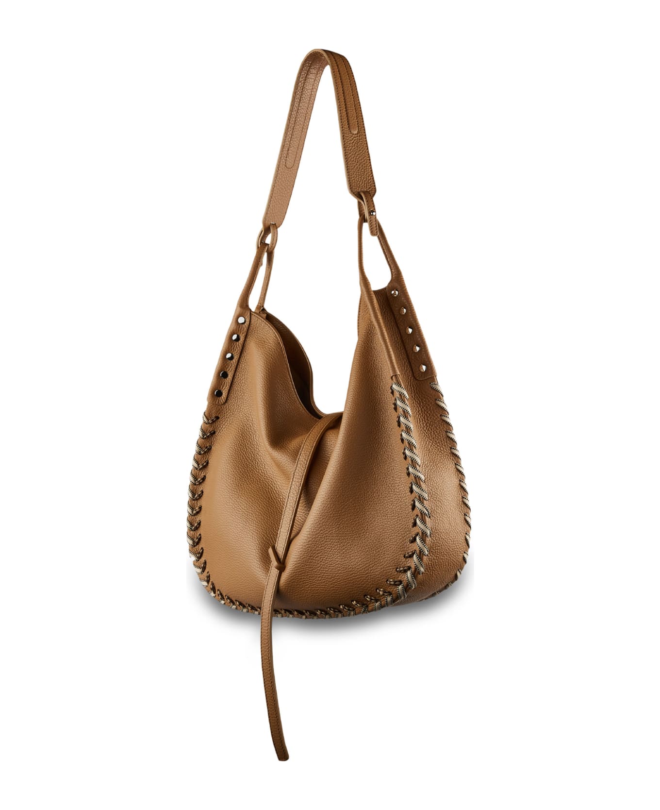 Zanellato Ima Bag In Leather - CAPPUCCINO