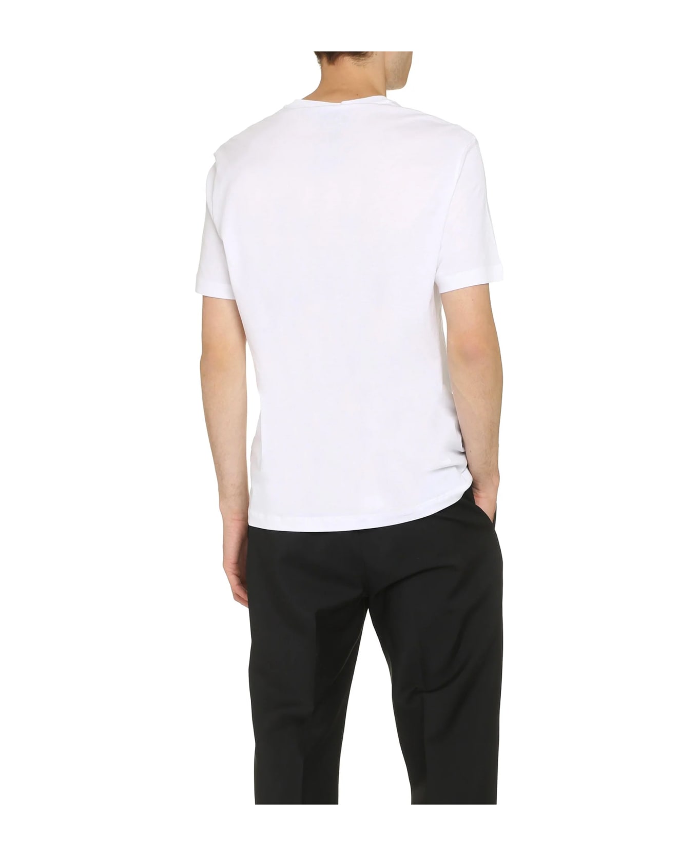 Versace Cotton Printed T-shirt - White
