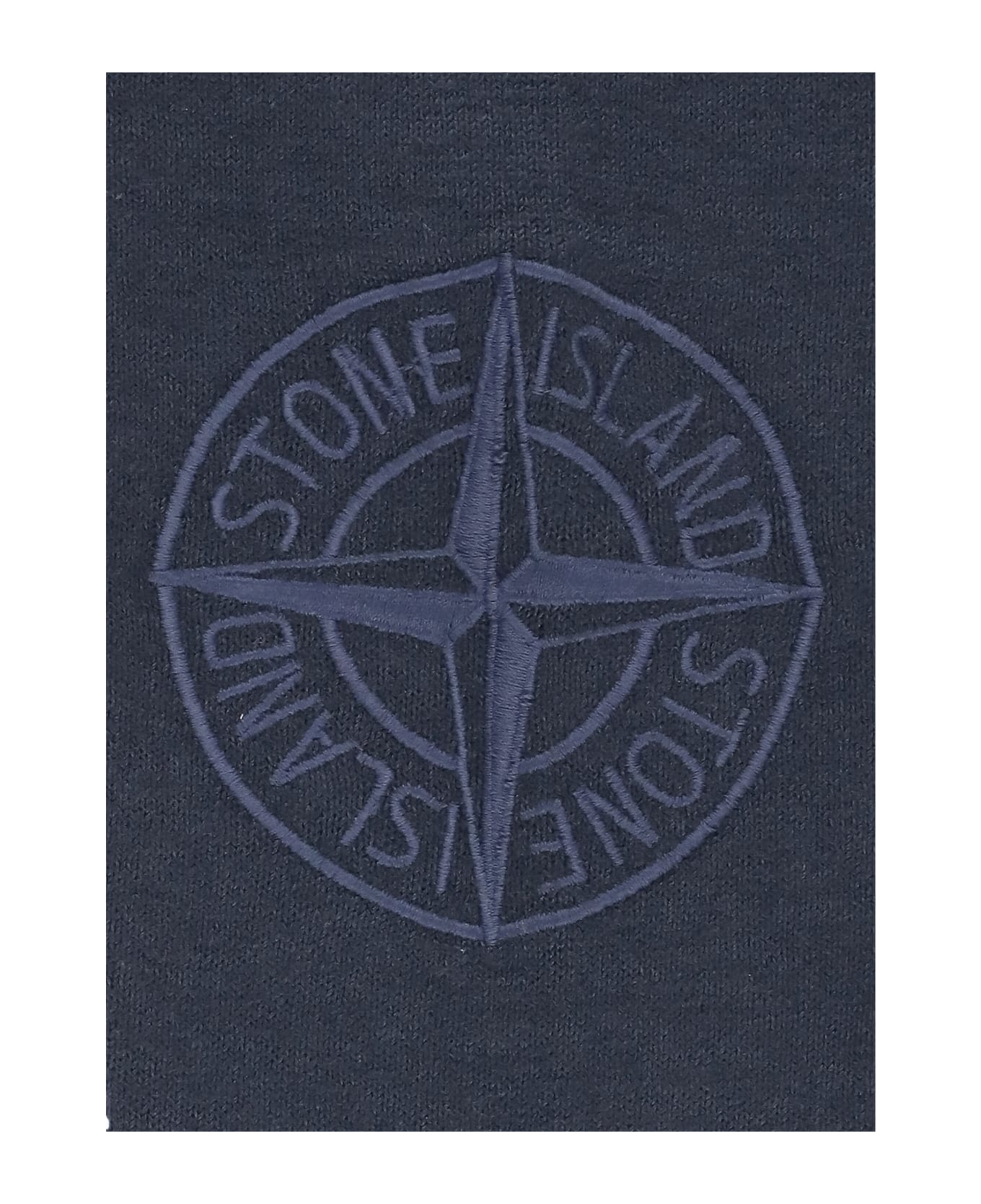 Stone Island Cotton Sweater With Logo - Blue ニットウェア＆スウェットシャツ