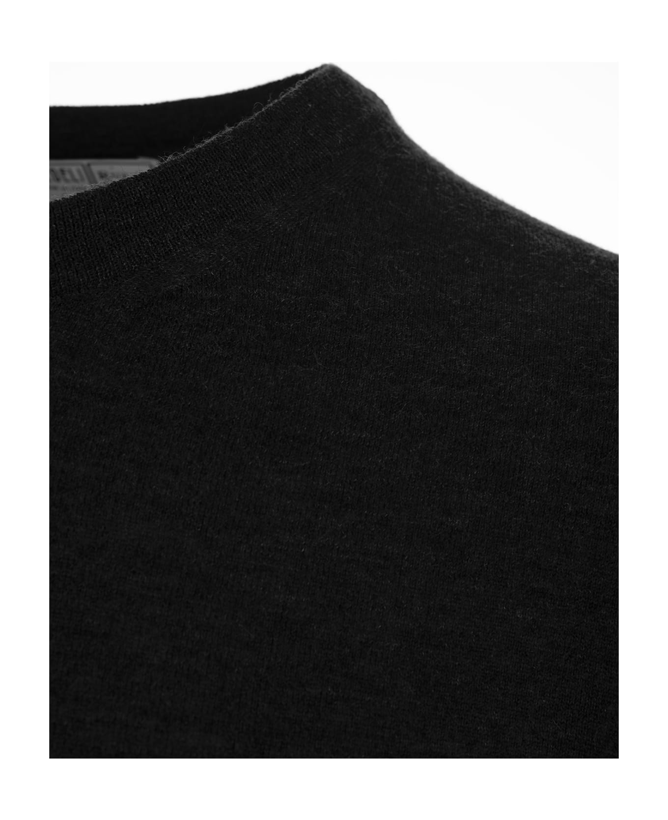 Fedeli Black Cashmere Sweater - Black