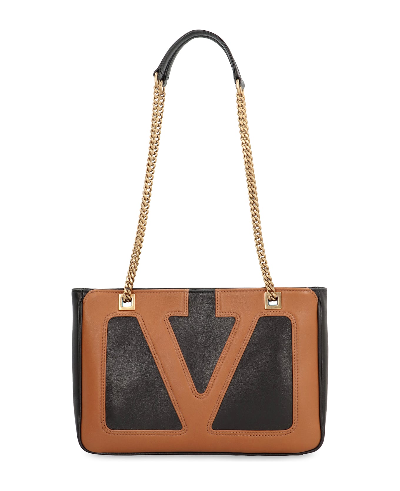 Valentino Garavani Viva Superstar Piccola Smooth Leather Tote Bag - black