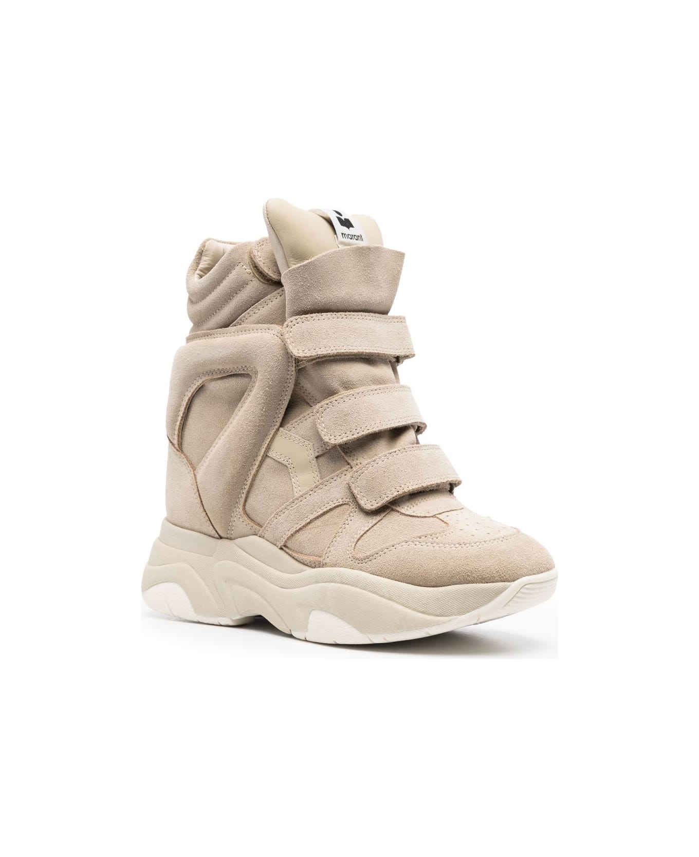 Isabel Marant Balskee Wedge Sneakers - Beige