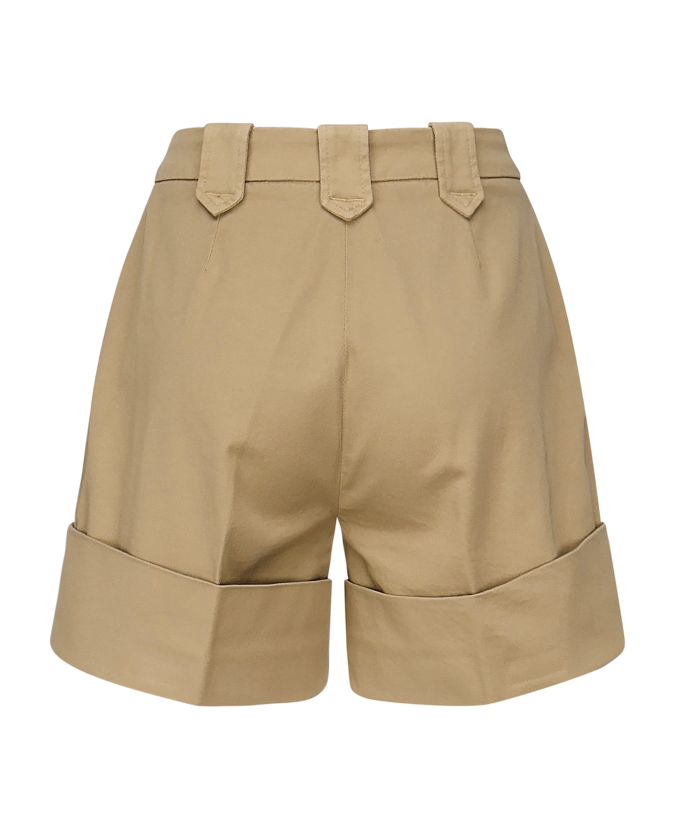 Fay Bermuda With Turn-up - Beige