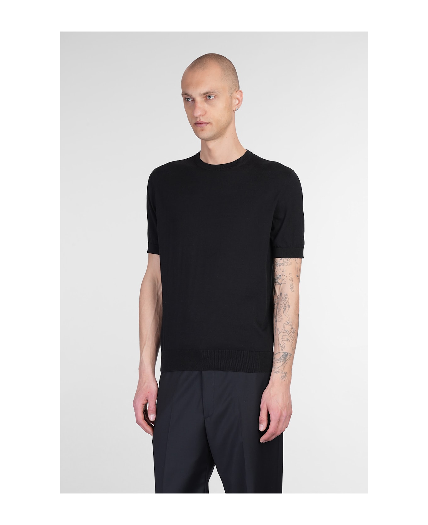 Zegna T-shirt In Black Cotton - black