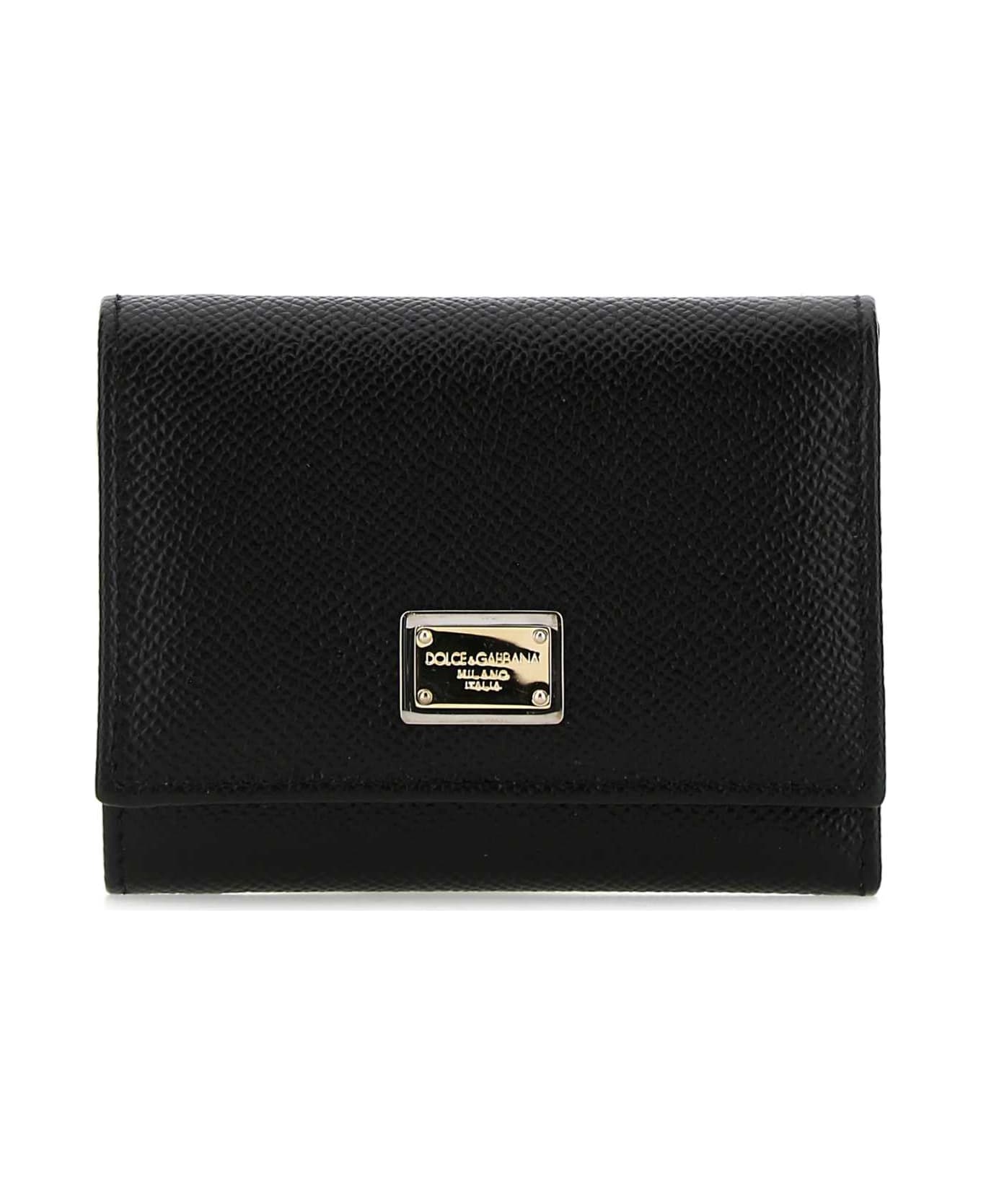 Dolce & Gabbana Black Leather Wallet - 80999