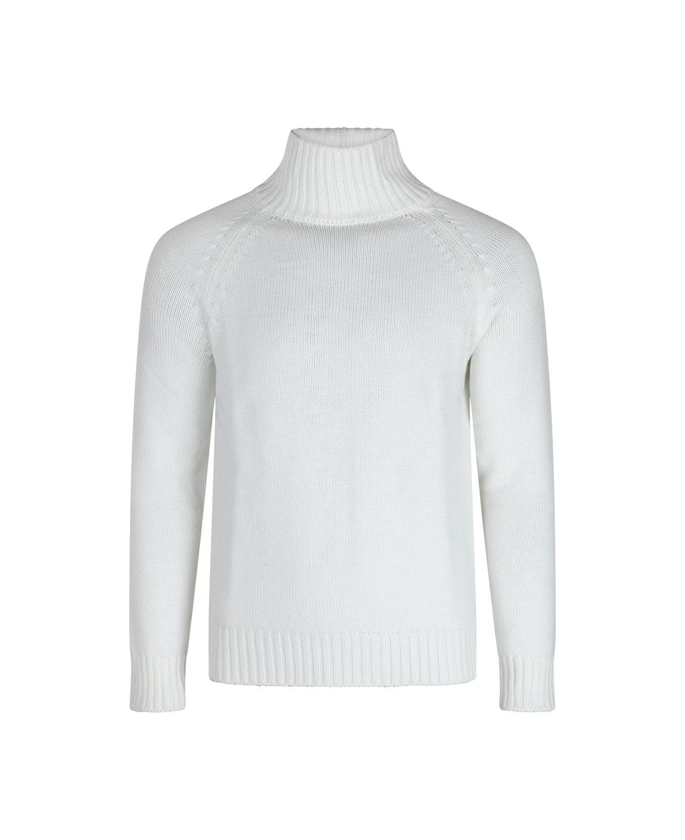 Eleventy High-neck Knitted Jumper Eleventy - AVORY