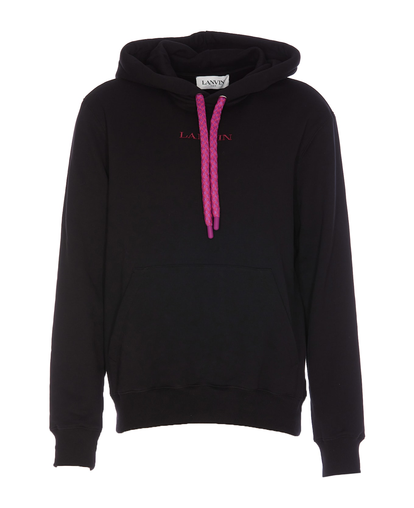 Lanvin Tubular Curb Hoodie - Black