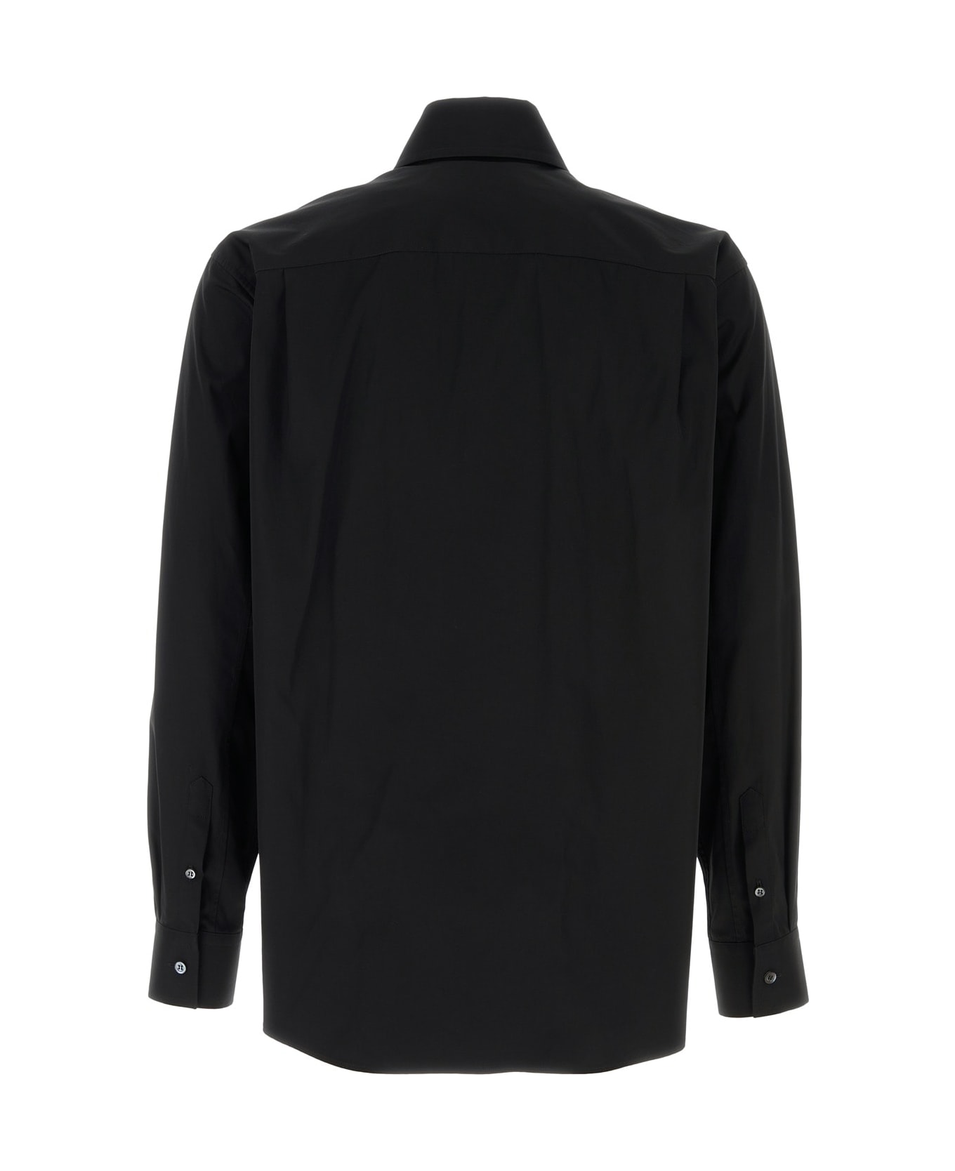 Alexander McQueen Black Poplin Shirt - Black