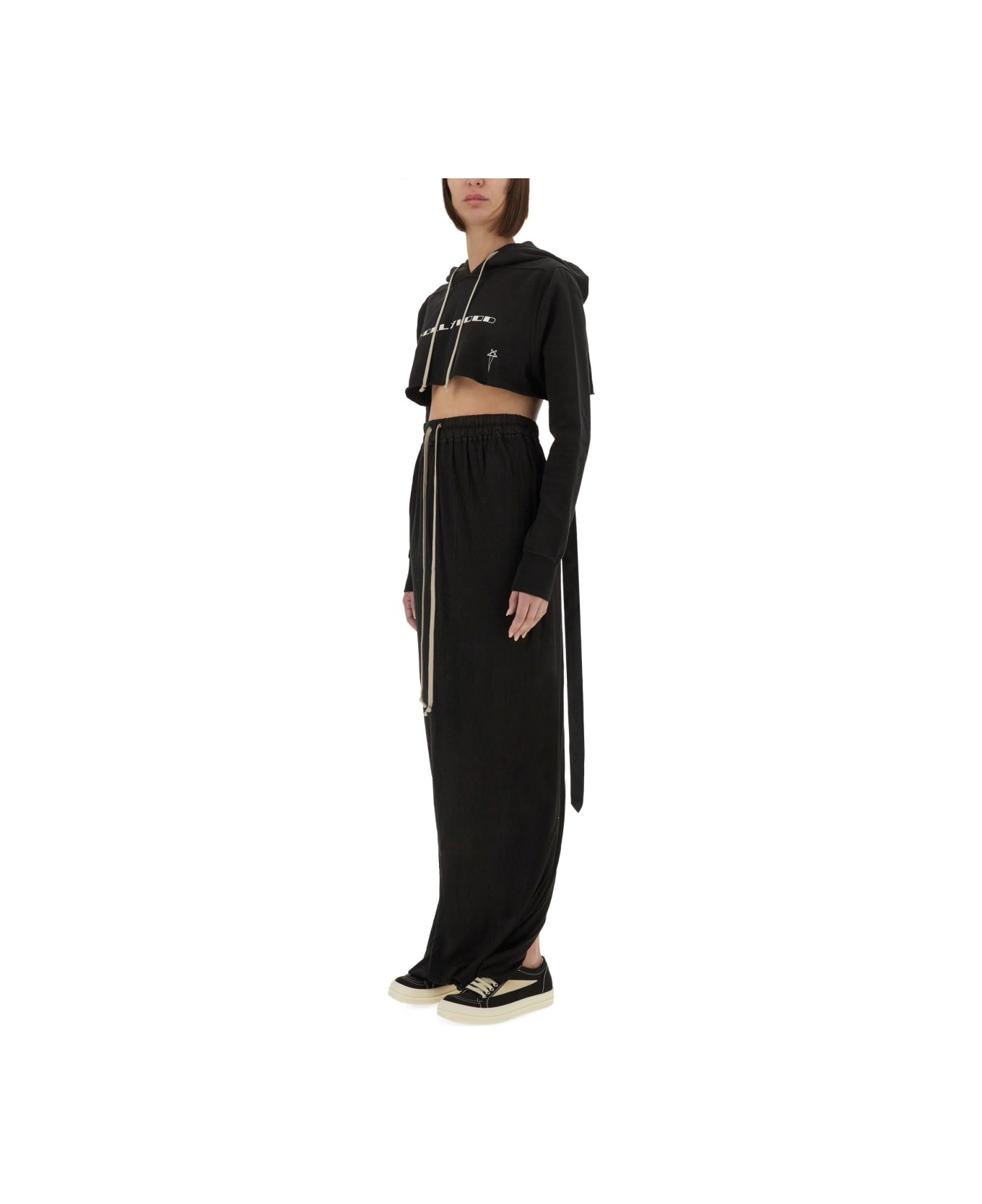 DRKSHDW Cropped Sweatshirt - BLACK