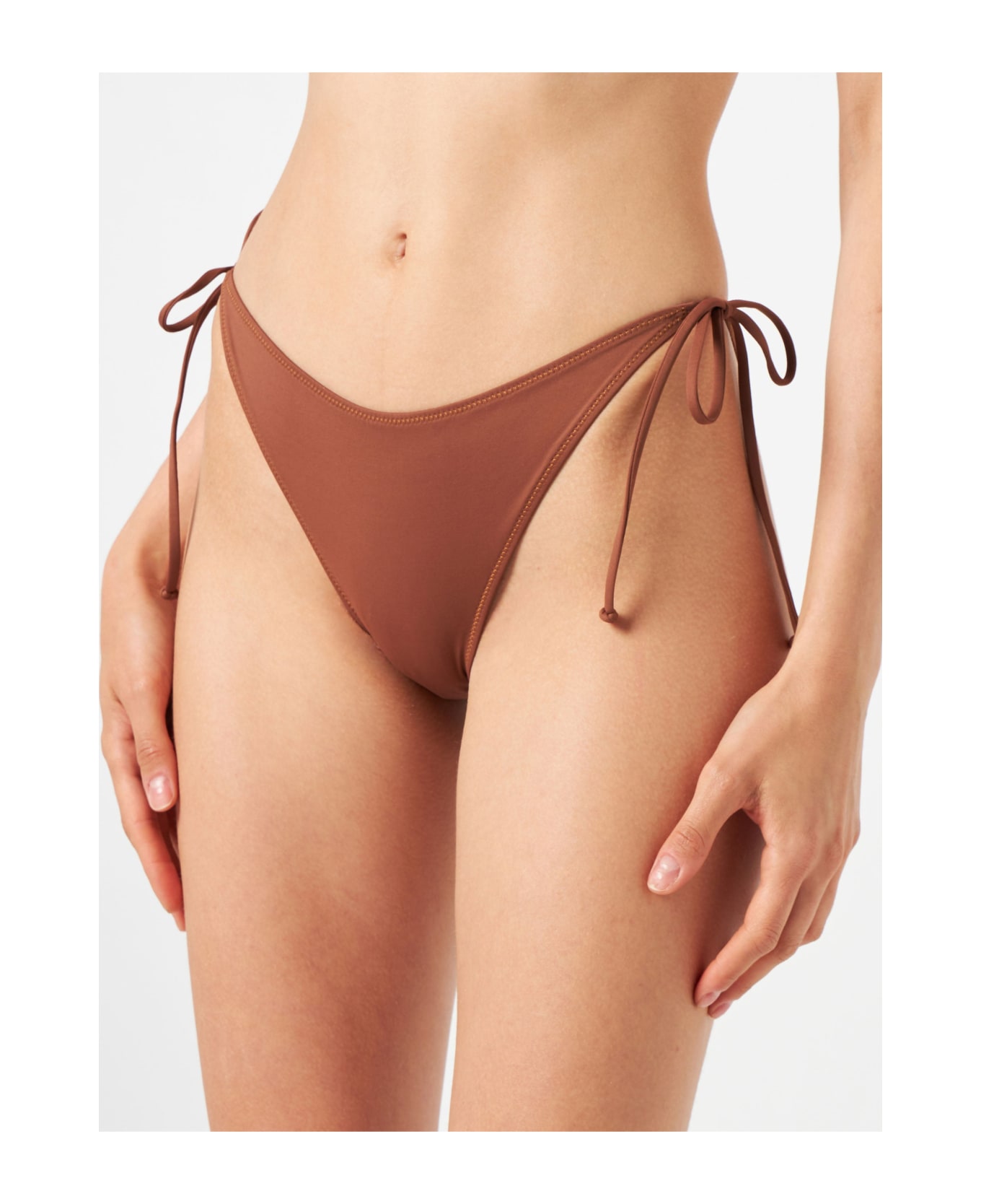 MC2 Saint Barth Woman Brown Swim Briefs - BROWN