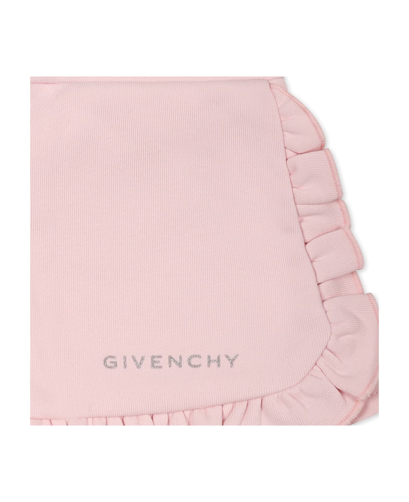 Givenchy Pink Shorts For Baby Girl With Logo - Pink