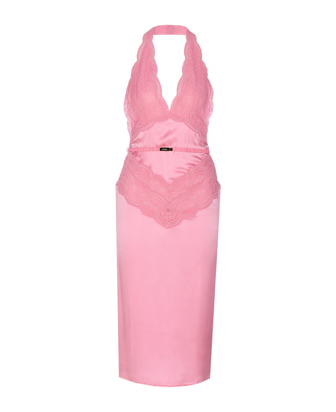Gucci Silk Satin Dress - Pink