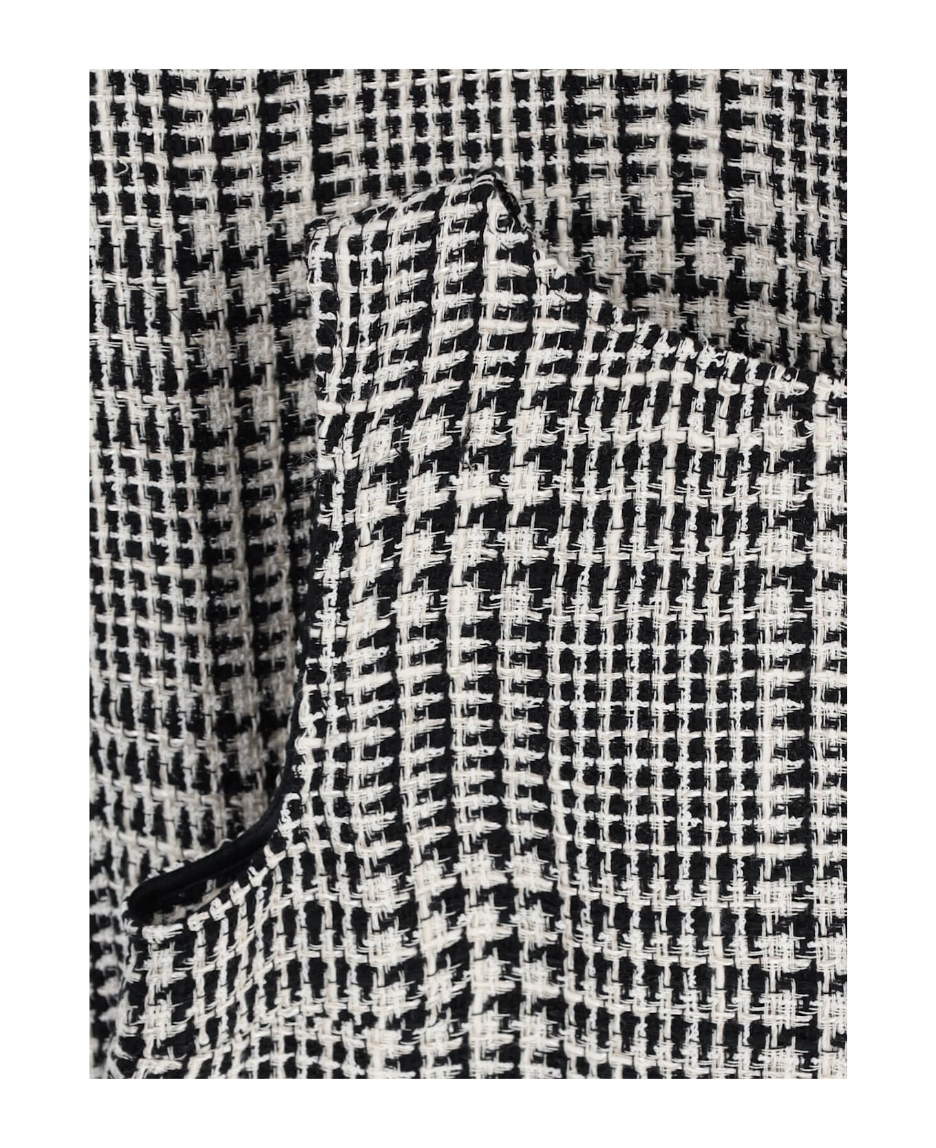 Gianluca Capannolo Houndstooth Foot Midi Dress - Black  