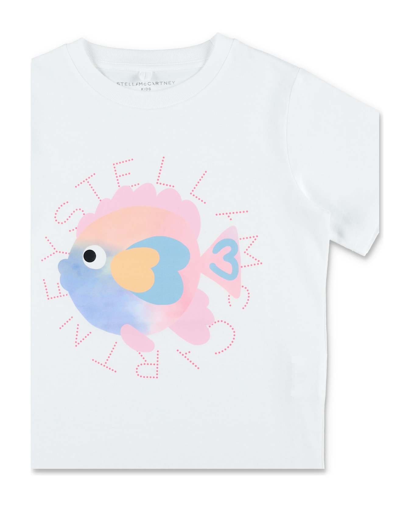 Stella McCartney Kids Fish Print T-shirt - WHITE