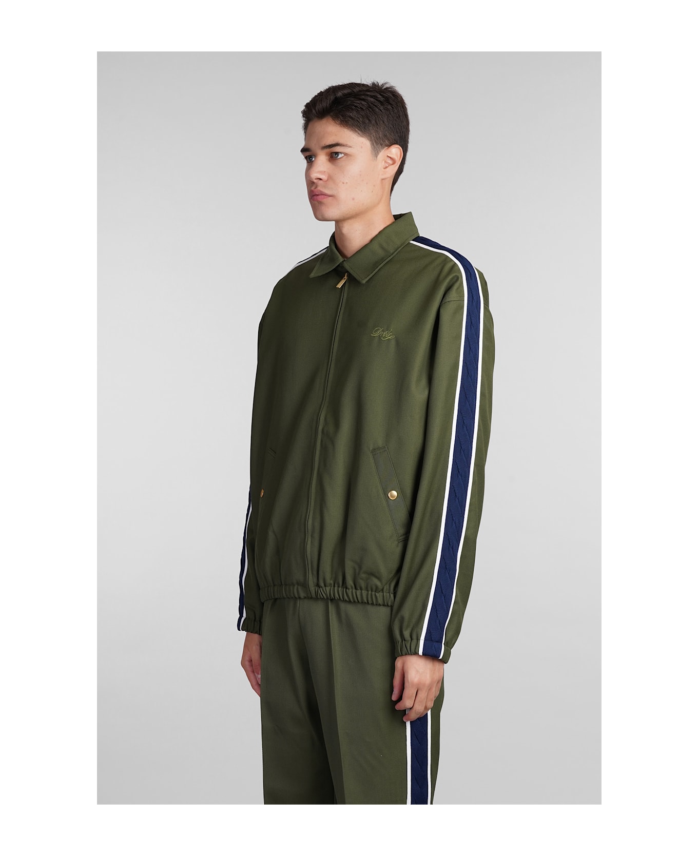 Drôle de Monsieur Casual Jacket In Green Polyester - green