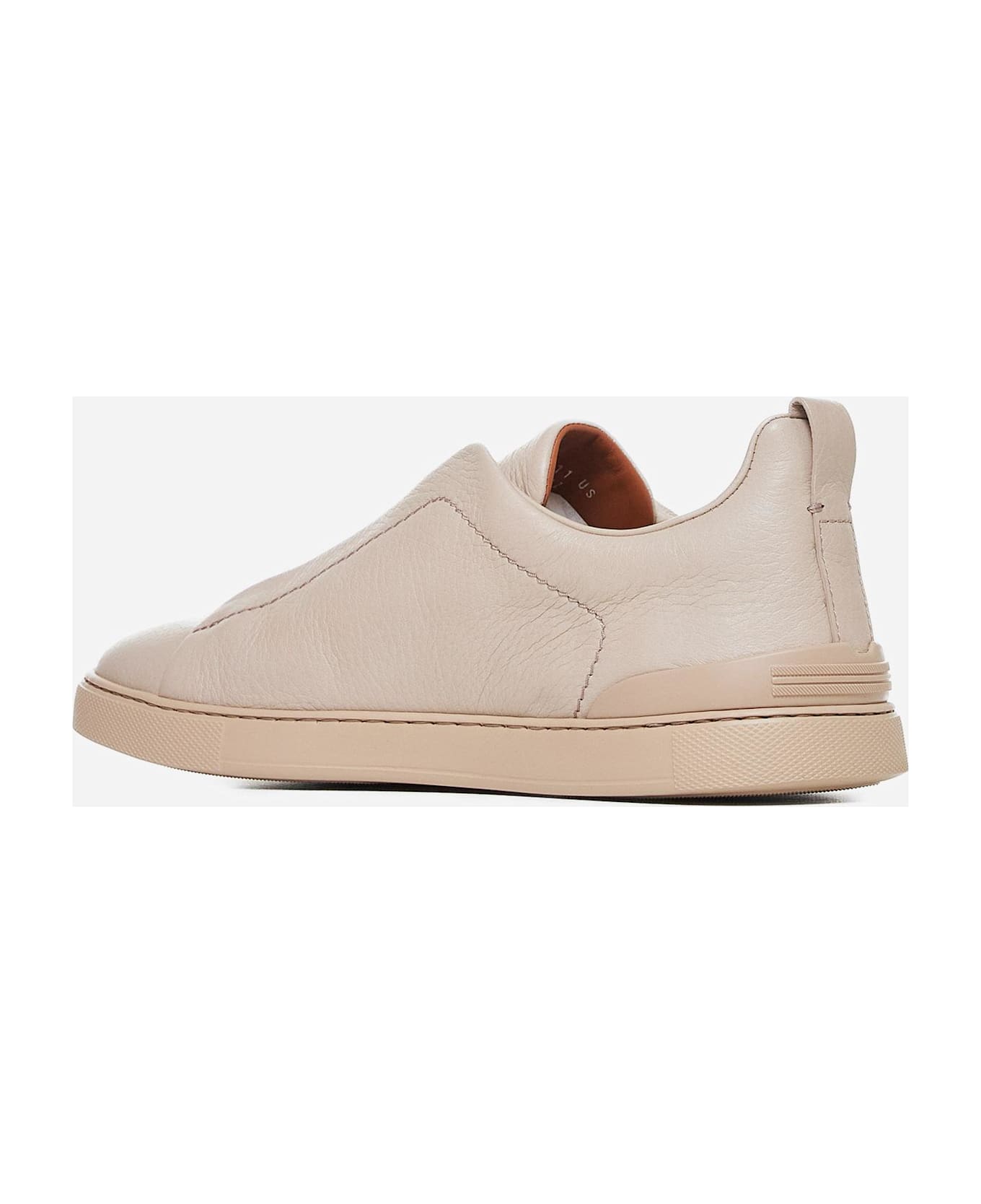 Zegna Triple Stitch Leather Sneakers - DIN
