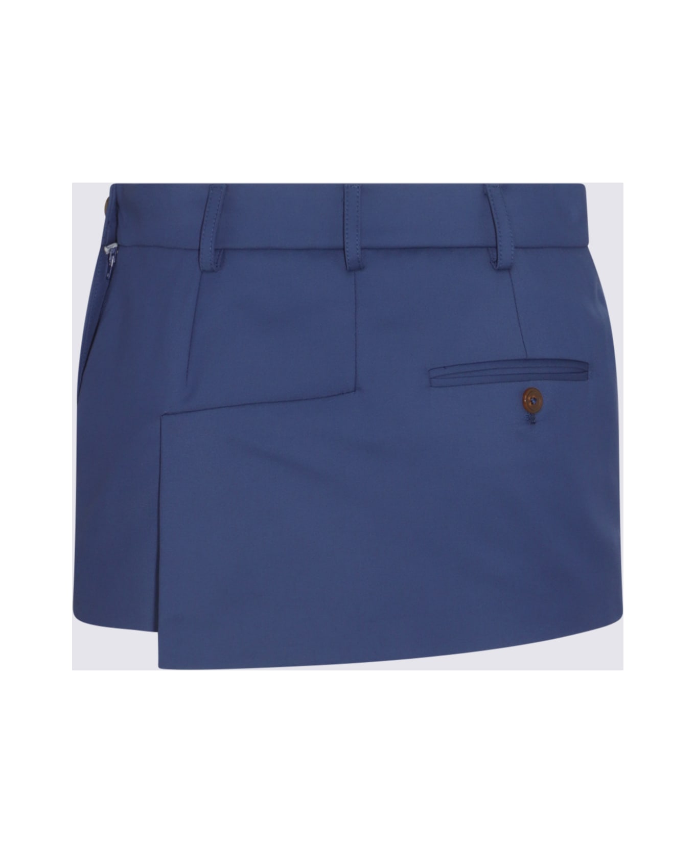Vivienne Westwood Blue Cotton Blend Mini Skirt - Blue