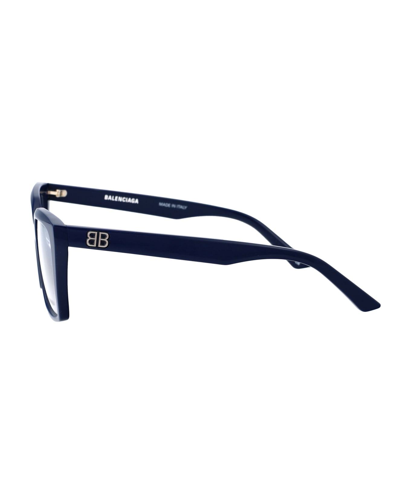 Balenciaga Eyewear Bb0130o Linea Everyday Glasses - 010 BLUE BLUE TRANSPARENT アイウェア